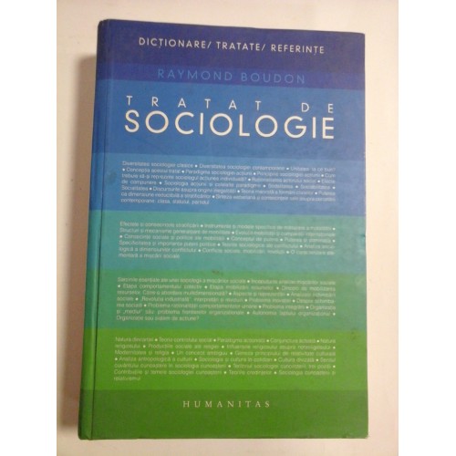 TRATAT DE SOCIOLOGIE -RAYMOND BOUDON TRATAT DE SOCIOLOGIE -RAYMOND BOUDON